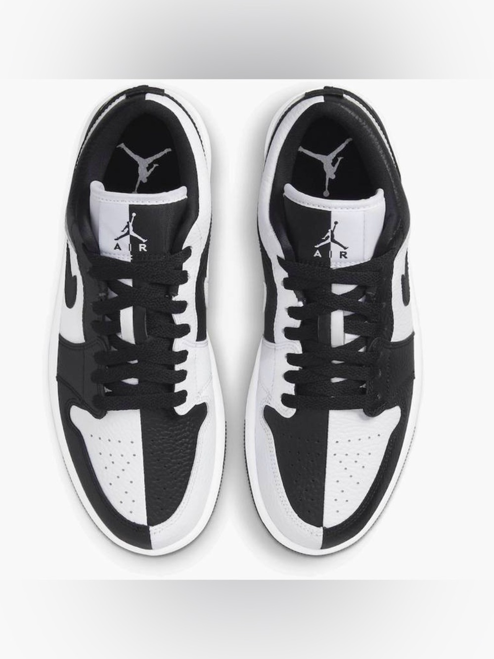 Nike Air Jordan 1 Low SE Homage Split White/ Black-size 8 women’s like new